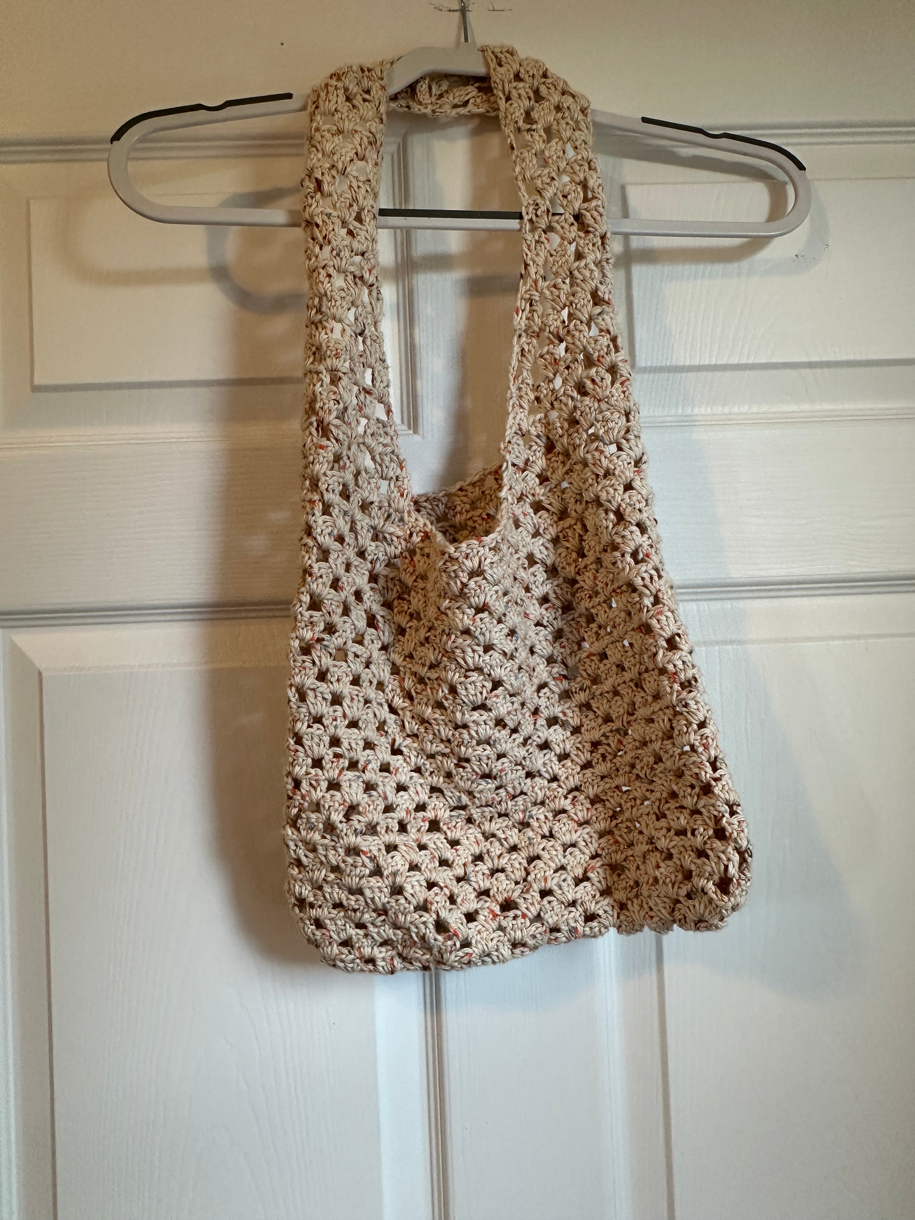 Homemade crochet bag
