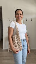 Homemade crochet bag
